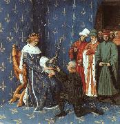 Jean Fouquet Bertrand with the Sword of the Constable of France oil
